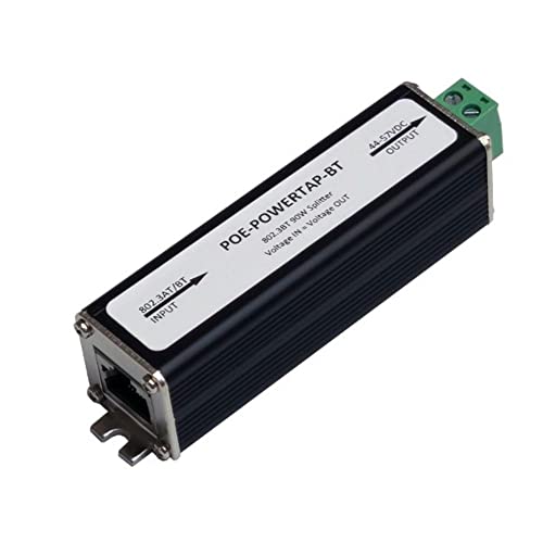 Tycon Power Systems POE-PowerTap-BT PoE Splitter 802.3af/at/bt PoE Input, up to 105W Output on 2 Position Wire Terminal