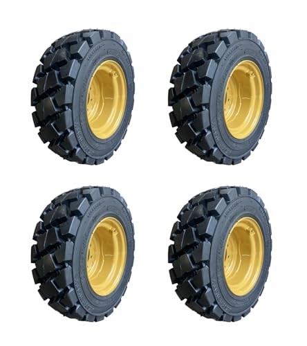 Set of 4 CAT 216/226 Skid Steer Tires 10x16.5 12PLY