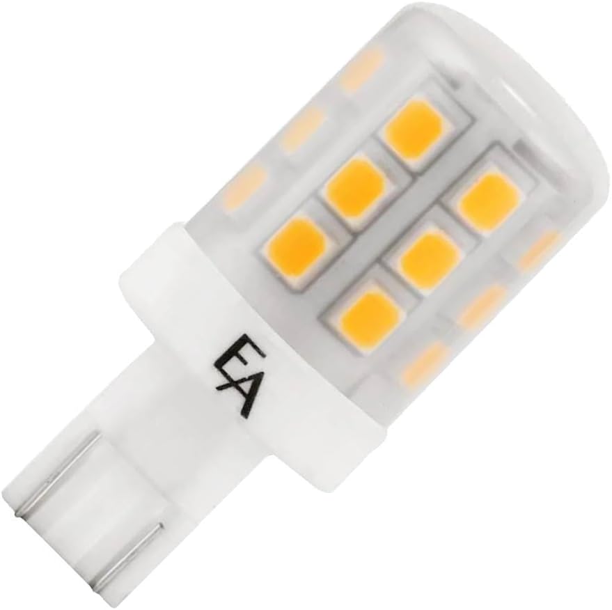 EmeryAllen T5, 2.5 Watt (20W Equivalent) Dimmable Miniature Wedge Base | LED Light Bulb |12V - 250 Lumens |3000K| 1 Pcs