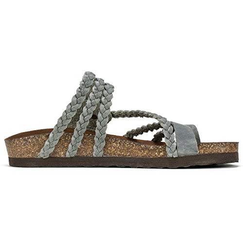 Image of White Mountain Women's Hayleigh Braided Footbed Sandal