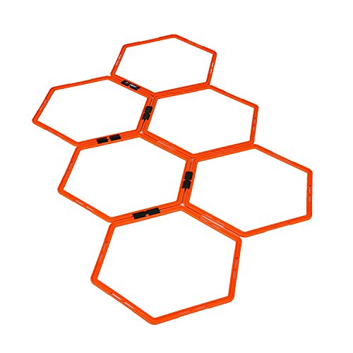Roues de coordination Hexa Hoops orange 49cm pour vos entraînements de fitness