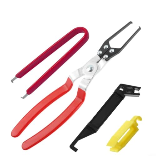 SageFurned Juego de 4 pinzas de fusibles de relé para desmontar relés eléctricos y fusibles en el vehículo para taller de reparación de automóviles