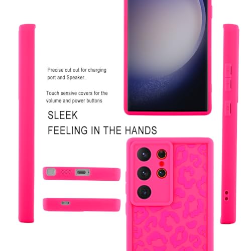 Image of Compatible with Samsung Galaxy S23 Ultra Case, Hot Pink