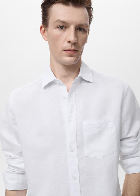 Image of Men Cotton Blend Full Sleeve Shirt Stylish Casual & Formal Wear Comfortable Regular Fit Office Shirt | Durable Everyday Wear for Men in Multiple Sizes & Colors
