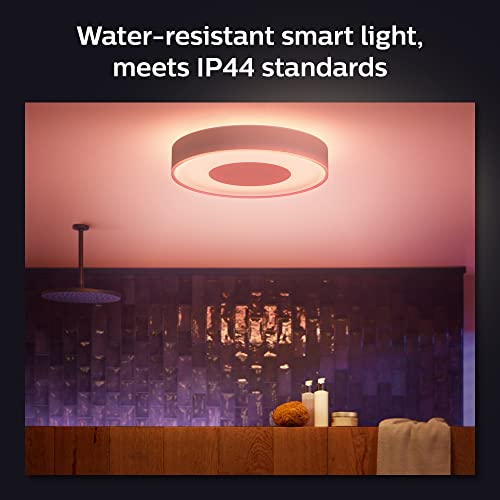 Philips Hue Xamento Colour Smart LED Ceiling Bathroom Light Medium - Image 5