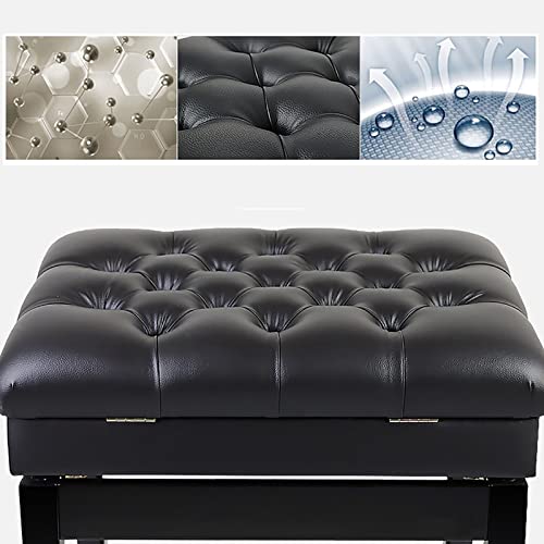 Tabouret de piano en simili cuir, banc de piano rembourré réglable en hauteur, tabouret de clavier d’artiste en bois Solo, conçu avec suffisamment d’espace de rangement pour les partitions de - Les Beatles, Paul McCartney, John Lennon, RIngo Starr, George Harrison Tabouret de piano en simili cuir, banc de piano rembourré réglable en hauteur, tabouret de clavier d'artiste en bois Solo, conçu avec suffisamment d'espace de rangement pour les partitions de – Image 5