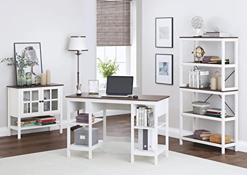 Spirich Home Sideboard Buffet Cabinet, Kitchen Storage Cabinet With 2 Glass Doors And Adjustable Shelf, Wood Cupboard Console Table For Dining Room White #TOP7