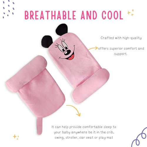 Image of Baby Head Protector Helmet for 6 Months to 3 Years | Soft Cotton Safety Cap with Air Ventilation | Infant Toddler Fall Protection Headgear for Boys & Girls (Mini-Pink)