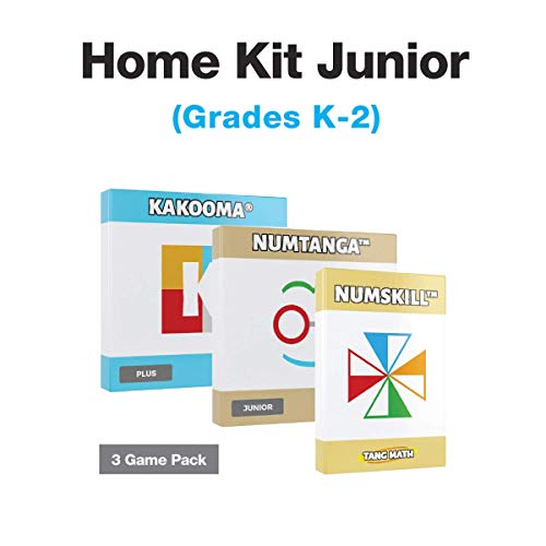 Tang Math Games Home Kit: Set of 3 Math Card Games (Junior K-2): Math Games for Kids-Home Learning Games-Learning Resources-Math Puzzle-Math Card Games-Educational Games- Math Games for Kids