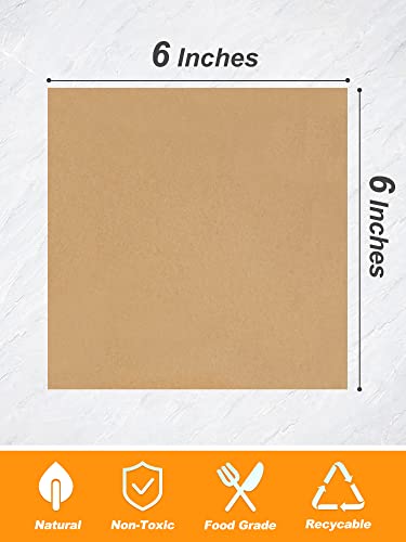 Smartake 6 X 6 Inches Wax Paper, 1000 Pcs Non-Stick Hamburger Patty Paper, Square Sandwich Separators Wrap Paper, For Lunch, Restaurants, Barbecues, Picnics, Parties, Barbecue, Unbleached #TOP1