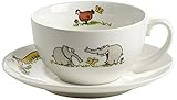 Otto by Ritzenhoff AG OW-0007 Kaffeetasse mit Untertasse, Ottifanten, Otto Waalkes, Porzellan, 180 ml