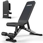 JOROTO MD60 Verstellbare Hantelbank Klappbare Trainingsbank Schrägbank mit 1,5 mm verdickter Stahl für Zuhause
