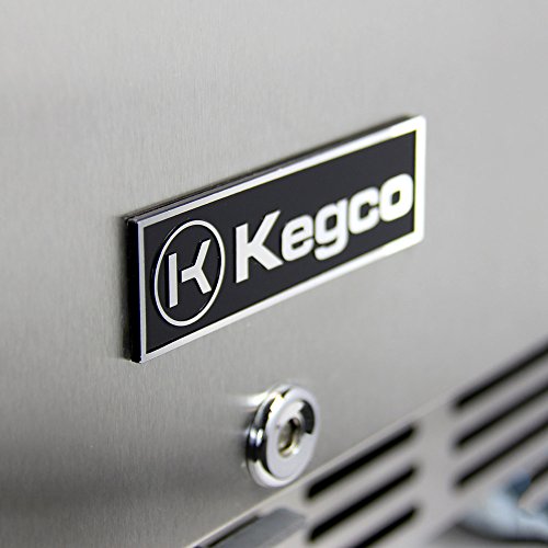 Kegco Kegerator 24" Wide Dual Tap Black/Stainless Steel Undercounter Beer Dispenser Hk38Bsu-L-2 #TOP3