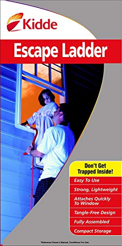 Kidde 468093 KL-2S Two-Story Fire Escape Ladder with Anti-Slip Rungs, 13-Foot, 2 Pack