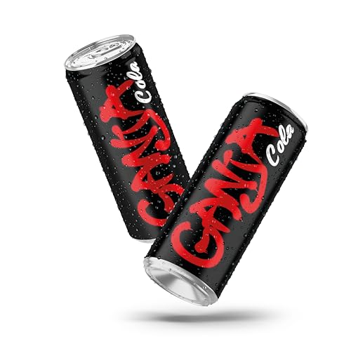 Ganja Cola, Bebida sin Alcohol con Sabor a Cola, con Terpenos de Cáñamo, Carbonatada y Aromatizada, Made in Italy, Formato de 6 Latas, 6x330 ml