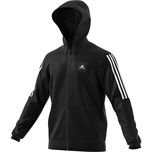 Adidas M Mhd FZ Hood, Felpa Uomo, Black, XS