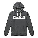  Zoo York Herren Box BoxHoodie, Grau (Dark Heather DKH), X-Large