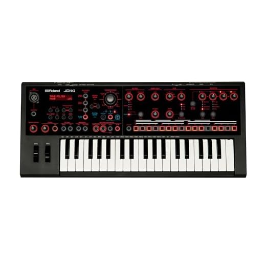 Roland JD-XI 37-Key Interactive Analog/Digital Crossover Synthesizer, Black
