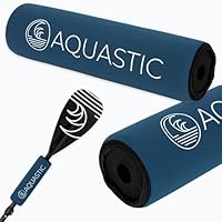 AQUASTIC Boje SUP Paddel Ertrinken Prävention Boje Einfache Installation für 25mm Durchmesser Schaft Neopren NBR Gummi Blau AQS-SFS001