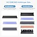 M.2 Kühlkörper für 2280 M.2 SSD, Aluminium Doppelseitiger mit 4 Silikon Wärmeleitpad passend für PC/PS5/PS5 Slim Installation, M.2 PCIe NVMe/SATA SSD, Schwarz
