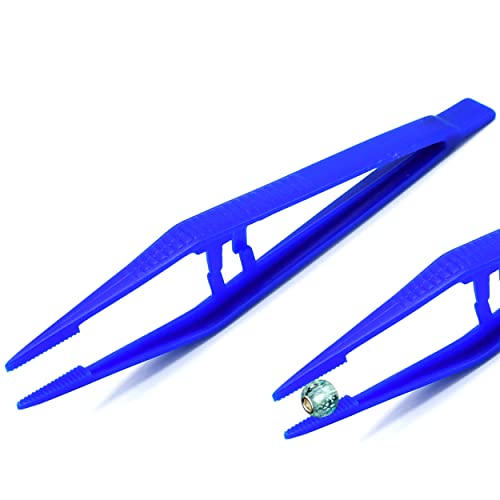 AAProTools Blue Plastic Bead Ball Holding Tweezers Ball Holder Piercing Tool Captive Bead Ball Grabber