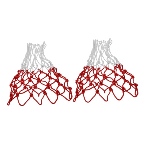 Sosoport Outdoor Basketball Net 2 Pack Portable Woven for Hoop Basketball Training Recreational Waterproof Simple Setup