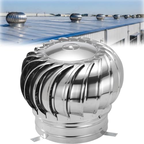 Extractor eólico de techo en acero 304 de 250mm para naves 2