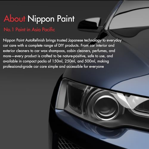Image of Nippon Paint Wax N Shine Car Shampoo 250ml | High Foaming Car Wash for Deep Cleaning, Long Lasting Wax Protection & Glossy Finish | Safe for Car Paint, Coating & Exterior Surface Care (Pack of 1)