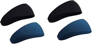 INOOMP 4 Pcs Elastic Headbands Hair Bands Headband Tiara Headband Headbands for Spa Make up Wrap Polyester Cloth Headband Sports Fitness Polyester Cloth Sweat Absorbing Headband