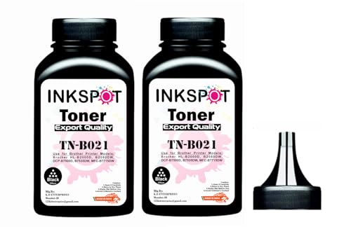Image of INKSPOT TN B021 Compatible Toner Cartridge for Brother TN-B021 Toner Cartridge Supported Model Brother Printer HL-B2000D, HL-B2080DW, DCP-B7500D, DCP-B7535DW, MFC-B7715DW (Powder 2PC)