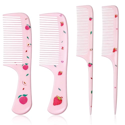 Set de 4 peines para cabello rosa de niña miniatura 1
