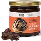 King's Cupboard Organic Hot Fudge Sauce - The Perfect Hot Chocolate Sauce for Topping Ice Cream & Desserts, Coffee Drizzle, Baking, Fondue, Gluten-Free, Kosher, All Natural, 7.2 oz - Pack of 1
