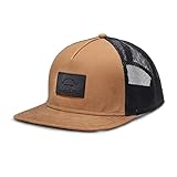 Timberland PRO 'A.D.N.D. Dark Logo Mid Profile Trucker Cap, Dark Wheat/Jet Black, One Size Fits All