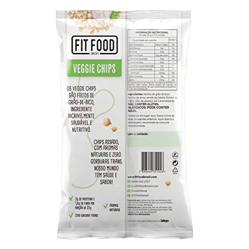 Fit Food Veggie Chips Grão De Bico Cebola E Salsa 40G