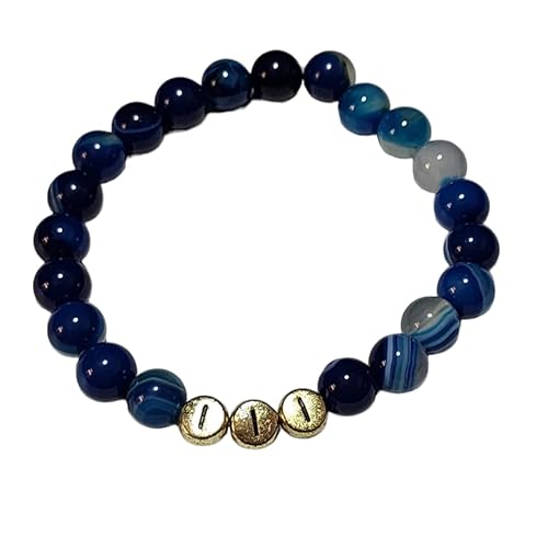 Angel Number 111 Crystal Bracelets - Blue Lace Agate