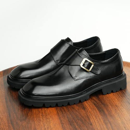 Chaussures Monk Strap homme business chic à semelle épaisse
