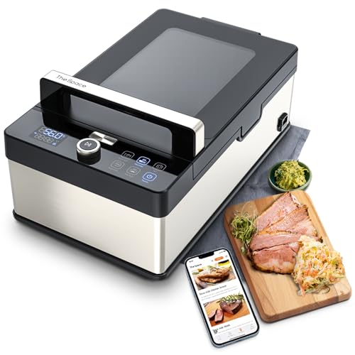 Vesta Precision Sous Vide Machine, Waterless & Bagless with 8.6L Container, All-in-One Sous Vide Cooker for Marinate, Sous Vide & Sear, Built-in Food Probe, App Control with Recipes/Timer/Notification
