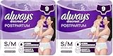 Always Discreet - Bragas para incontinencia posparto M (Paquete de 2)