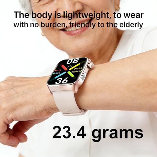 Fall Detection Smart Watch for Seniors Fall Alert Watch with SOS Heart Rate Monitor Sleep Monitoring Pedometer for Android iOS - Image 7