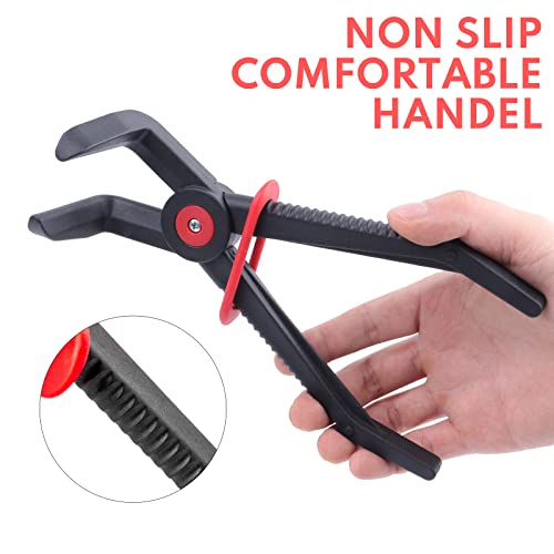 Bilitools Plastic Hose Clamp Pliers Pinch Off Pliers Straight & 90° Angled For Flexible Hoses Brake Hoses Etc #TOP5