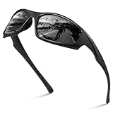 Vcarsian Polarized Sports Sunglasses for Men Women Wrap Around Glasses for Fishing Cycling Driving