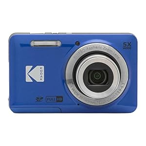 KODAK Pixpro FZ55-16 Megapixel Digitalkamera, 5X optischer Zoom, 2.7 LCD, optischer Bildstabilisator, 720p Full HD-Video, Lithium-Ionen - Blau