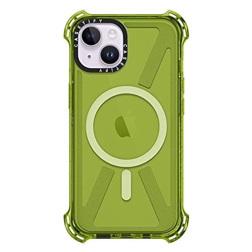 CASETiFY oEX iPhone 14 P[X [MILKi (6x MIL-STD-810G)/6.5m̗NA/MagSafe ɑΉ] - LEC O[
