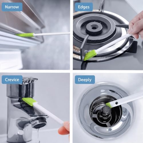 Image of Lumkew Crevice Cleaning Brushes Tool for Tiny Small Spaces, 40Pcs, Green