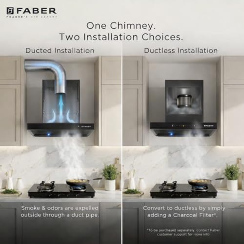 Image of Faber Coral 60cm 1500m /hr BLDC Autoclean T-Shape Chimney | 9 Speed | Touch & Gesture Control | 12Yr Motor,2Yr Comprehensive Warranty by Faber | Hood Coral BLDC FL HC SC BK IN60