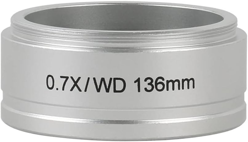LJSM Lab Microscope Slides 0.5X .7X 2X Stereo Trinocular Microscope Auxiliary Objective Lens, Mounting Diameter ​for 8050 WD45 WD136 WD220 M55 Microscope Parts