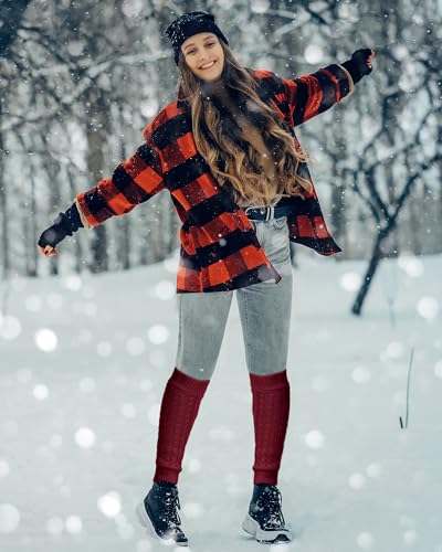 Image of Shihanee Winter Fleece Lined Leg Warmers for Women