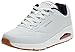 Skechers Herren Uno Stand On Air Sneaker, White Durabuck Navy Red Trim, 45 EU and White günstig Kaufen-Skechers Herren Uno Stand On Air Sneaker, White Durabuck Navy Red Trim, 45 EU