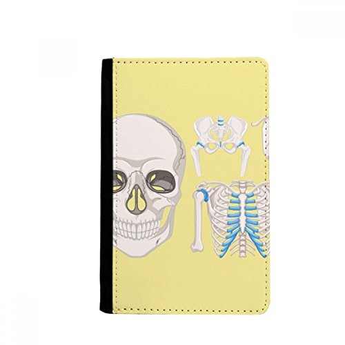 Étui portefeuille de voyage pour passeport squelette anti-cornes 3.7x5.8"