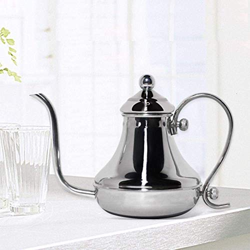 cjcaijun Máquina de café expreso 304 Acero Inoxidable Goteo Cafetera caño Largo Cuello de Cisne hervidor de Agua Barista… - Imagen 6